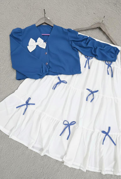 Attractive colors bow skirt
