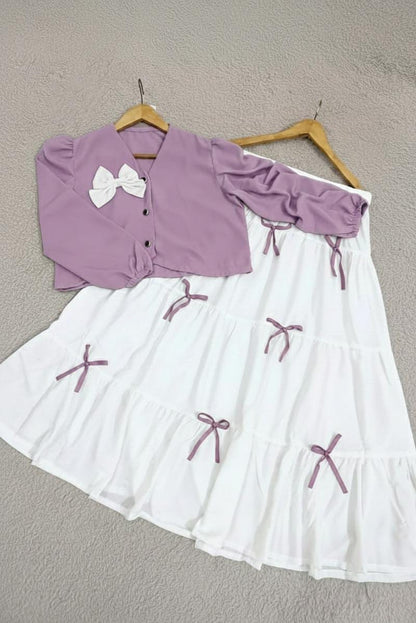 Attractive colors bow skirt