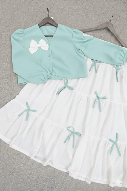 Attractive colors bow skirt