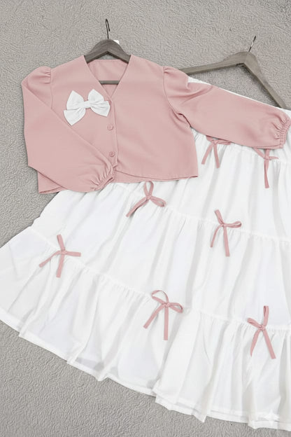 Attractive colors bow skirt