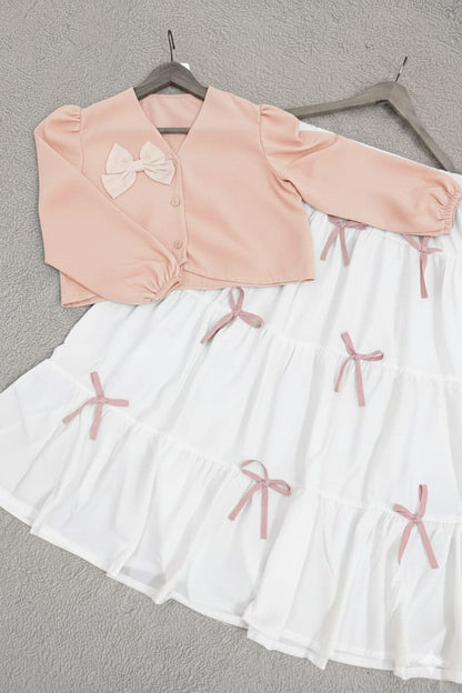 Attractive colors bow skirt