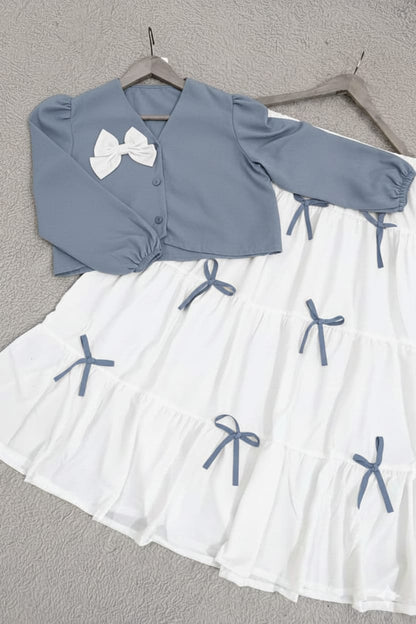 Attractive colors bow skirt