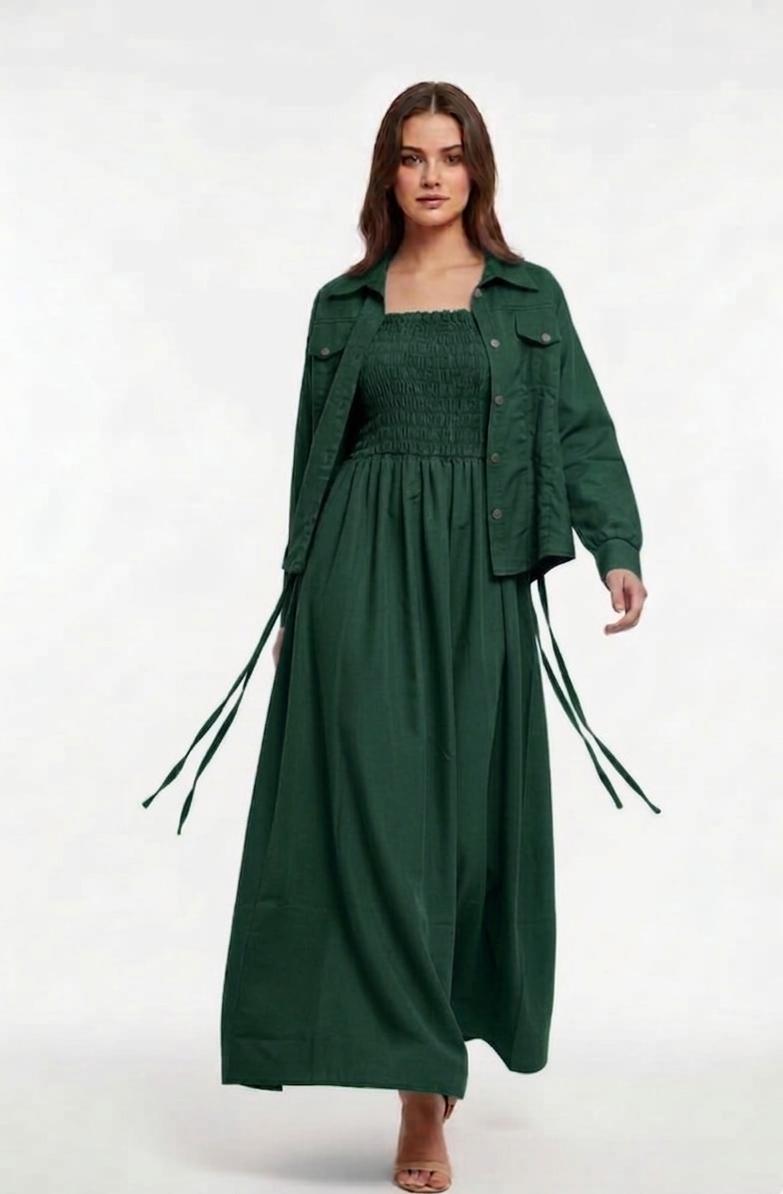 Western Smoking Coat Maxi